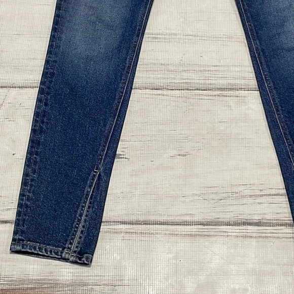 3x1 Denim Jeans Skinny Split Hem Blue Denim Sterling Size 26 - Picture 8 of 12
